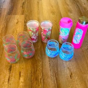 Lilly Pulitzer set of 10 cups